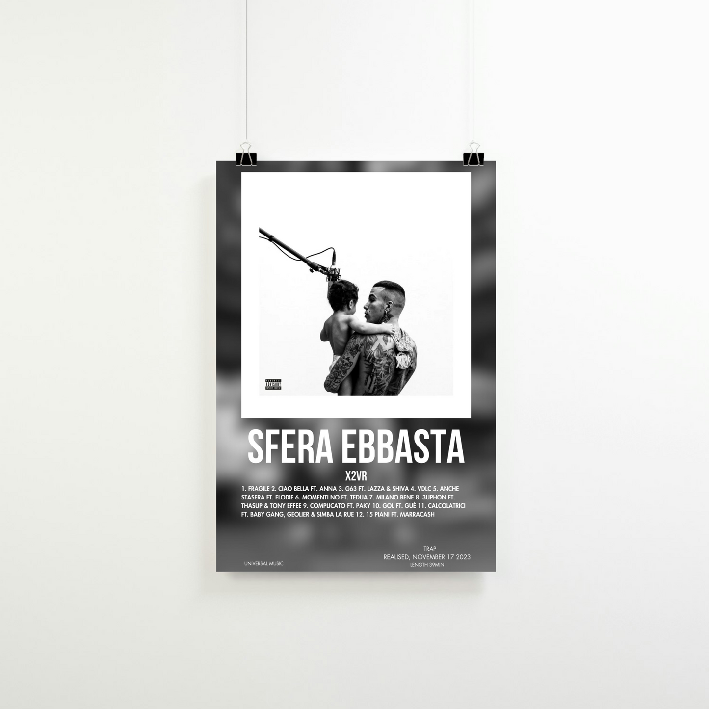 X2VR - Sfera Ebbasta Poster